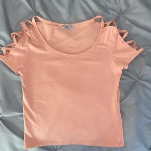 Salmon crop top | Charlotte Russe